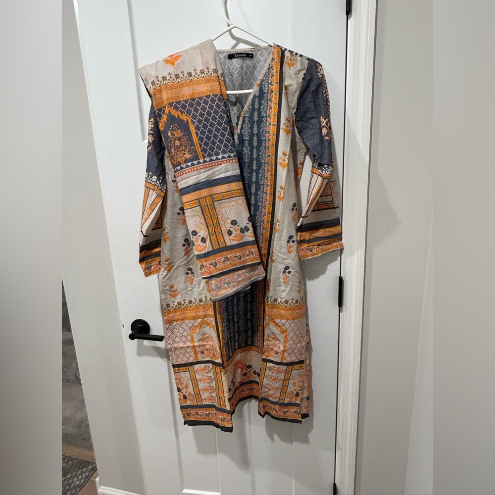 Bohemian Patchwork Long Sleeve Dress